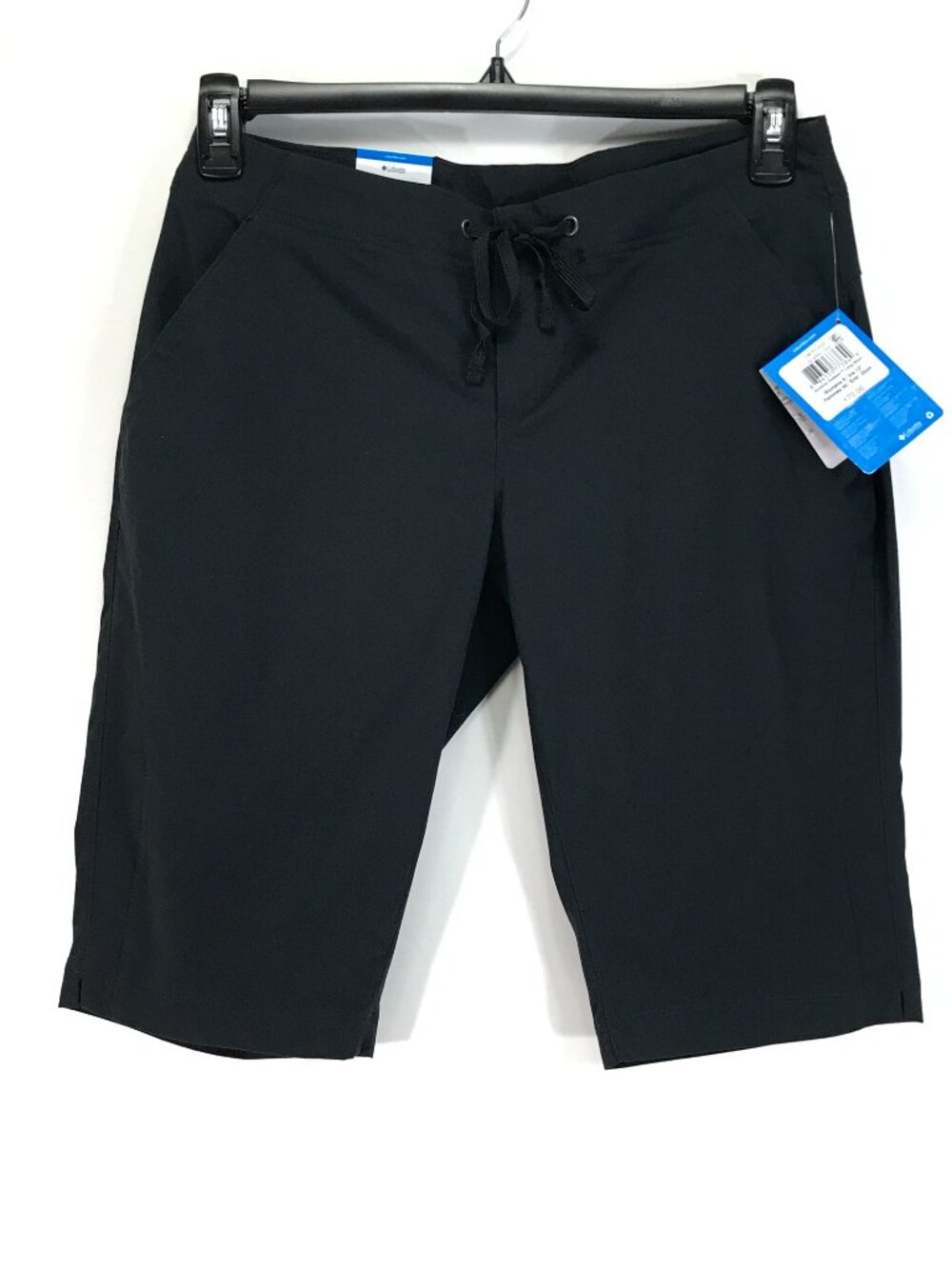 NEW Columbia Anytime Outdoor Long Short Women's Size 8 Black Hiking Bermuda